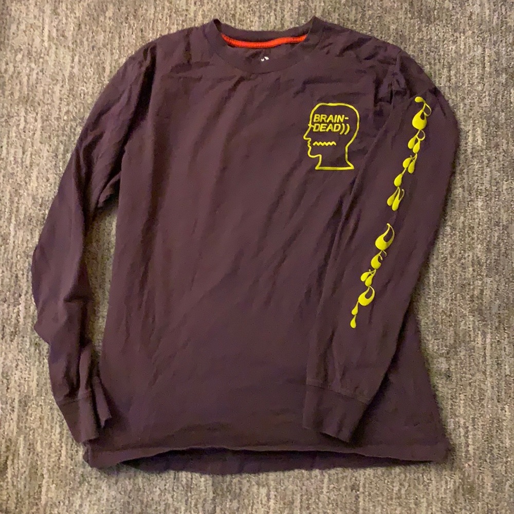 Brain Dead x Converse long sleeve tee with clarinet playing man and snakes M